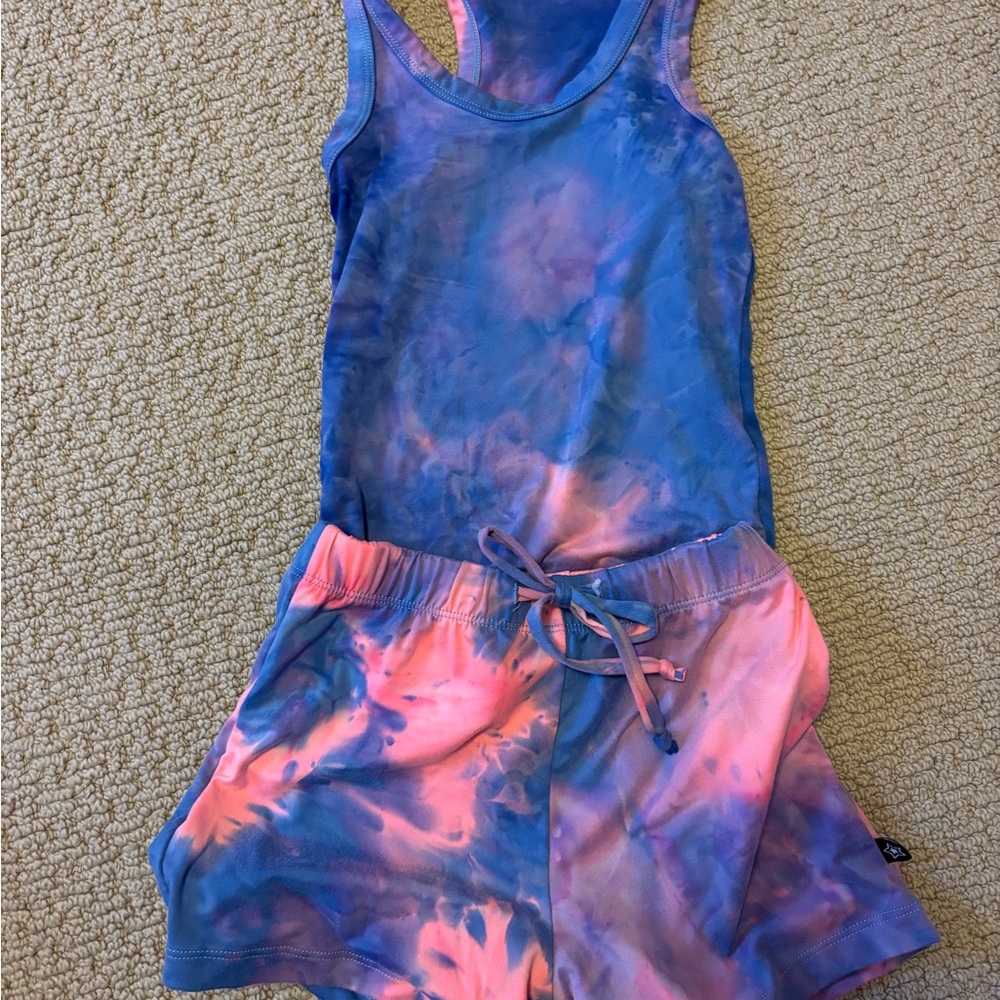 Kids Tie-Dye Tank and Shorts Set